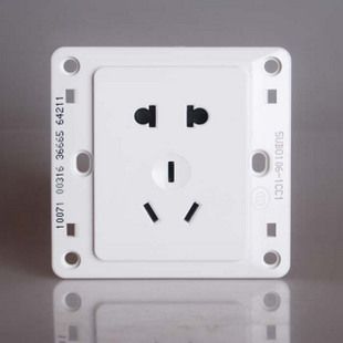 建材裝飾 zptj西門子86墻壁開關插座面板遠景雅白10A五孔電源二三插原始圖片2