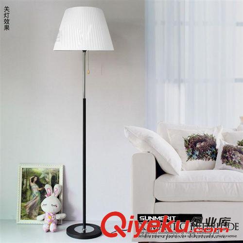 燈具 tj客廳臥室床頭過道宜家歐式創(chuàng)意布藝裝飾遙控LED落地調(diào)光臺燈原始圖片2