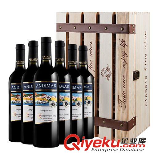 酒類(lèi) 醉夢(mèng)紅酒 西班牙原瓶進(jìn)口6支裝帶木箱 干紅葡萄酒禮盒