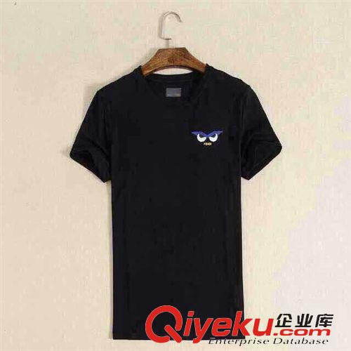 3月新款 66825200惹人愛的小怪獸 絲光珠地網(wǎng)面料 男士短袖 夏天T恤修身原始圖片2