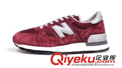 990 n字鞋M990GRY男女鞋豬巴皮原鞋制作 超級(jí)--酒紅原始圖片3