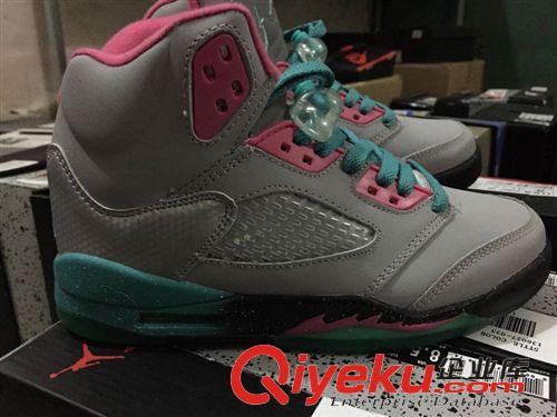喬丹 Jordan AJ5代   紅爆裂 南海岸  騷粉 白銀時尚籃球鞋