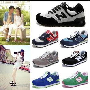 跑步鞋 淘寶熱賣N字鞋男女鞋情侶韓版阿甘鞋休閑鞋n字母574運動鞋