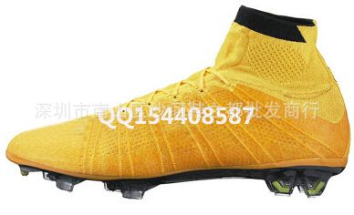 足球鞋 2015款刺客高幫碳底足球鞋 FG釘足球鞋 CR7TPU底足球鞋批發零售原始圖片3