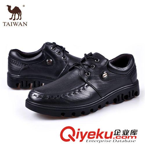 單鞋 2015新款臺(tái)灣駱駝春季品牌zp皮鞋男休閑zp男鞋頭層牛皮批發(fā)原始圖片3