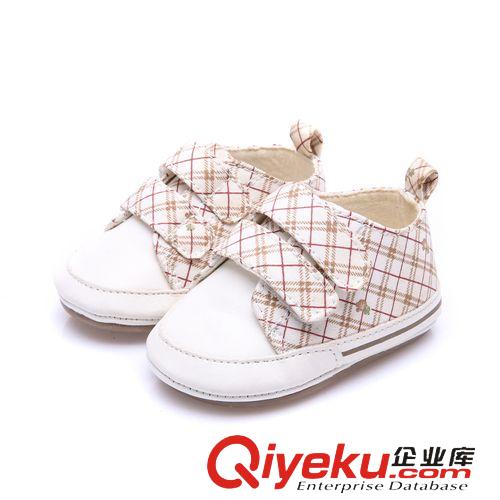 童鞋專區(qū) 直銷2015春款熱銷橡膠底時(shí)尚魔術(shù)貼格子防滑學(xué)步鞋tj清倉處理