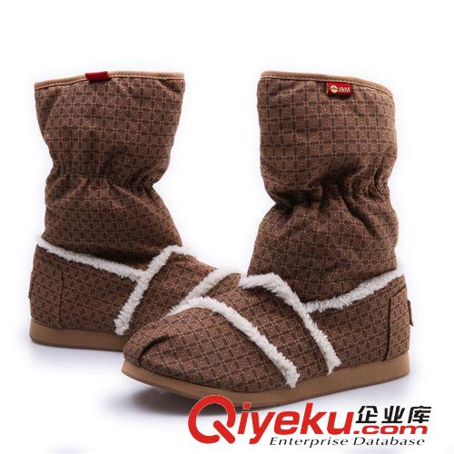 女鞋專區(qū) 品牌直銷2014冬季熱銷高筒橡膠底套筒帆布鞋批發(fā)tj清倉處理原始圖片2