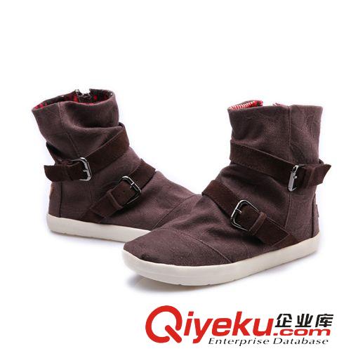 女鞋專區 品牌直銷2014冬季熱銷時尚帆布鞋純色套筒帆布鞋tj清倉處理原始圖片3