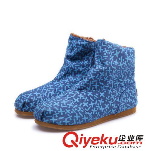 女鞋專區 品牌直銷2014熱銷帆布鞋橡膠底保暖手繪帆布鞋tj清倉處理原始圖片2