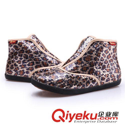 女鞋專區 品牌直銷2014秋冬套筒鞋低幫橡膠底保暖亮片帆布鞋tj清倉處理原始圖片3