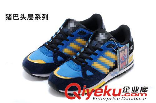 跑步鞋 2015春夏爆款ZX750男女情侶休閑運動鞋跑步鞋豬八革頭層皮原始圖片2