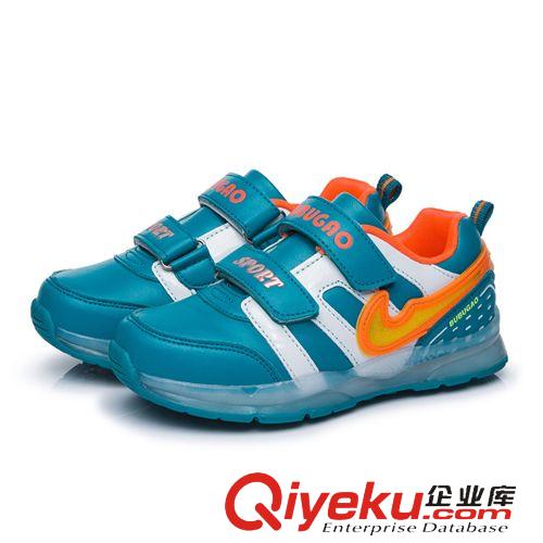 童鞋 兒童春秋發(fā)光亮燈鞋LED七彩閃光帶燈男童鞋熒光夜光女童運動單鞋原始圖片3