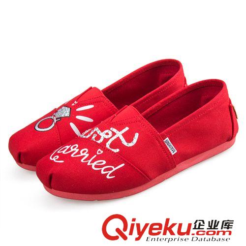 女鞋 春季新款帆布女鞋透氣女鞋一腳蹬休閑鞋原始圖片3