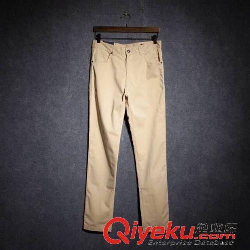 男款下裝 春季新款完美正品！男士時(shí)尚春夏款亮色修身彈力休閑褲 長(zhǎng)褲0111原始圖片3