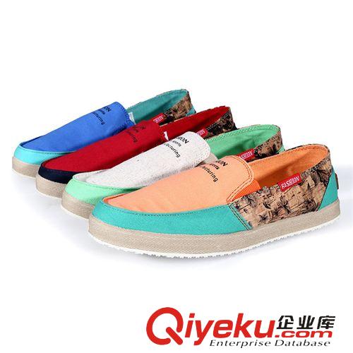 單鞋 四季熱賣潮鞋 青春流行時尚女士拼色平底鞋 潮流拼色女式套腳鞋原始圖片3