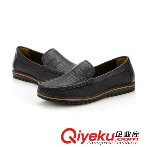 單鞋 商務(wù)休閑男士皮鞋手工縫制鞋zp抓紋牛皮gd品牌一腳蹬駕車(chē)鞋原始圖片2