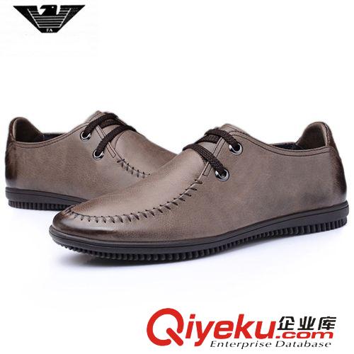 單鞋 商務(wù)休閑男士皮鞋手工縫制鞋zp抓紋牛皮gd品牌一腳蹬駕車(chē)鞋