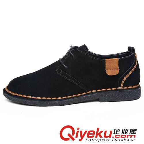 單鞋 熱銷新品 都市時尚英倫風反絨皮休閑男士單鞋 圓頭耐磨男鞋批發