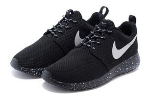 跑步鞋 廠家直銷Roshe Run男女鞋黑白網面透氣情侶鞋跑步鞋 511881原始圖片2