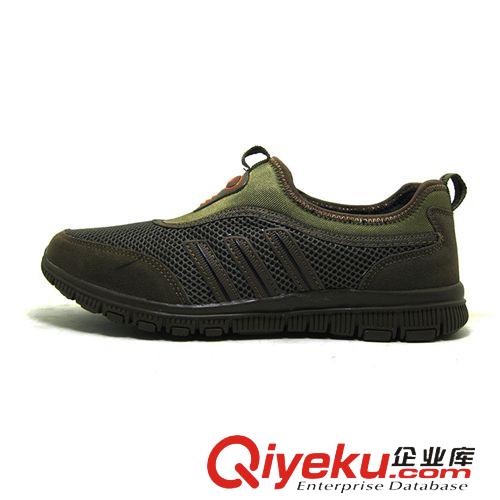 戶外系列 爵鼎駱駝2015春夏季新款戶外鞋 男士網(wǎng)面透氣休閑一腳蹬懶人鞋原始圖片2