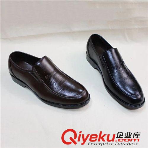男士皮鞋 廠家熱銷 潮流gd男鞋 時尚休閑PU圓頭低幫中老年男式皮鞋批發(fā)原始圖片3