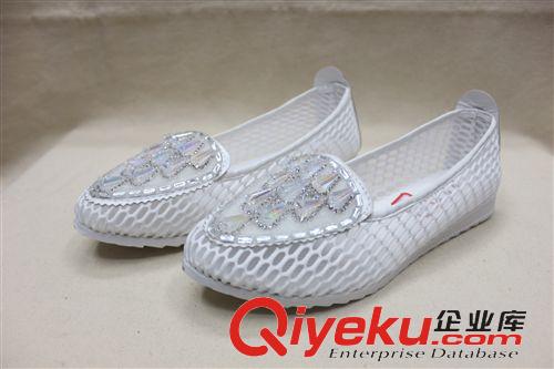 時(shí)裝款 工廠熱賣2015夏季爆款糖果色鏤空網(wǎng)眼透氣女士單鞋 舒適工作鞋原始圖片3
