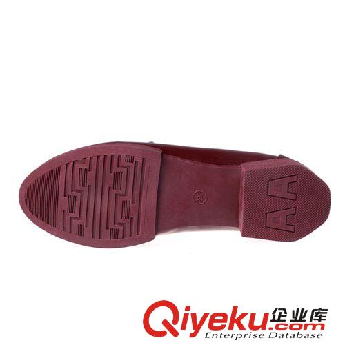 1月新品 2015四季新款韓版時(shí)尚PU漆皮方跟女士皮鞋小單鞋廠家直銷原始圖片3