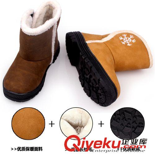 特惠庫存專區(qū)爆品 2014冬季品牌童鞋   雪地靴長筒加絨福建品牌加絨 棉鞋批發(fā)原始圖片2