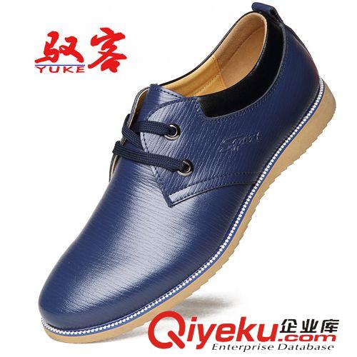 休閑鞋 春季新款男鞋男士休閑鞋馭客批發(fā)真皮皮鞋韓版商務(wù)男鞋真皮原始圖片3