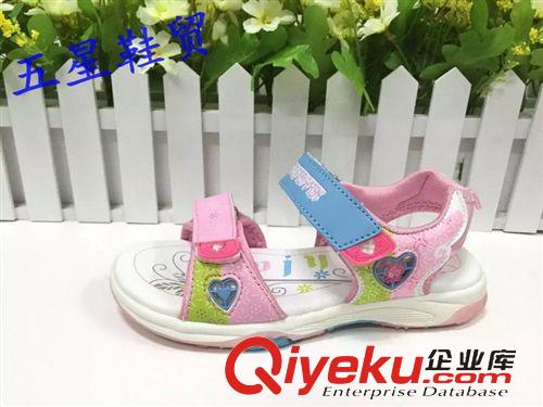 2015年5月份女鞋專區(qū) 童鞋批發(fā)中童沙灘涼鞋批發(fā)2702#兩色20雙裝女童原始圖片2