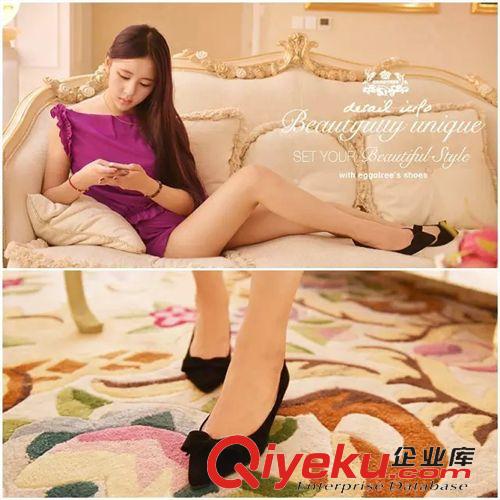 品牌鞋子 2014秋季新款氣質(zhì)淑女小高跟尖頭單鞋千鳥格名媛范兒女鞋一件代發(fā)