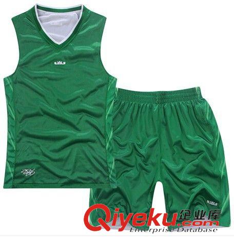 籃球服 誠招代理雙面穿詹姆斯籃球服套裝 男 網眼透氣吸汗比賽服隊服球衣原始圖片3