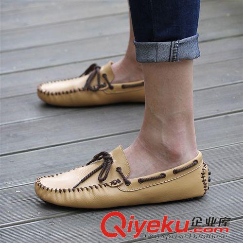 ******數(shù)據(jù)專區(qū)****** 【文藝豆豆鞋】好質(zhì)量蝴蝶結(jié)純色zp男鞋優(yōu)雅休閑駕車鞋廠家批發(fā)原始圖片3