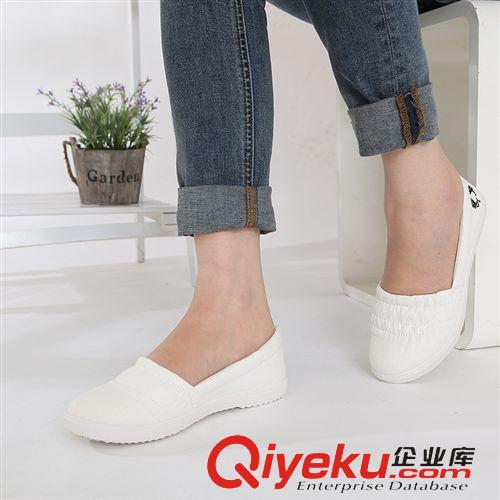 女鞋 新款超舒適休閑平底鞋帆布鞋小白鞋女鞋小單鞋批發(fā)1066韓版李孝利原始圖片2