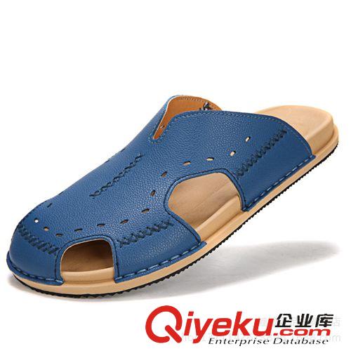 涼拖 涼拖皮涼拖鞋 包頭夏季男士拖鞋 韓版潮流個性時尚沙灘半拖鞋男鞋
