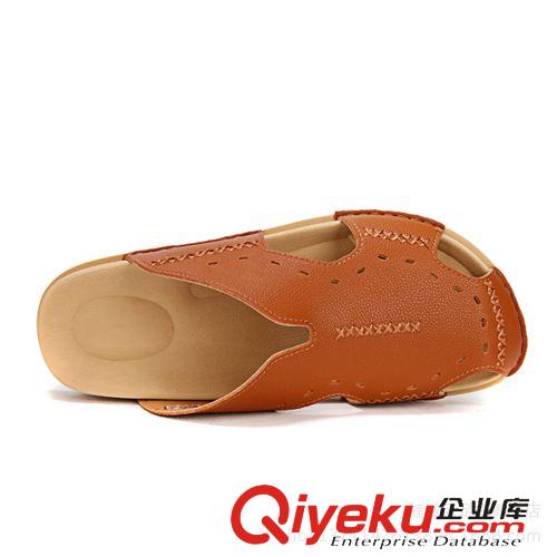 涼拖 涼拖皮涼拖鞋 包頭夏季男士拖鞋 韓版潮流個性時尚沙灘半拖鞋男鞋
