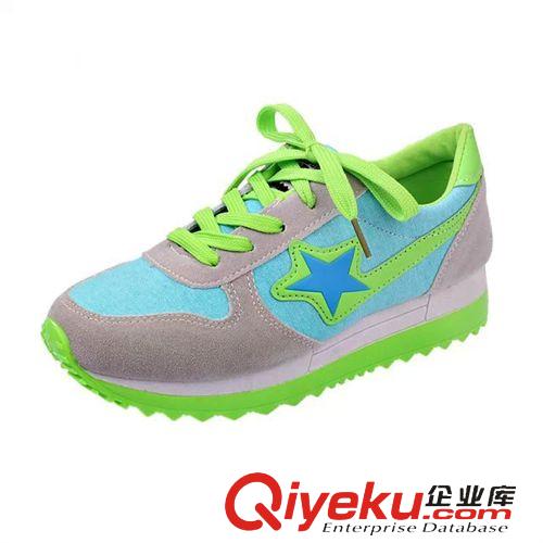 運動鞋 廠家直銷2015春季新款韓版平底舒適運動學(xué)生球鞋女拼色潮女單鞋子原始圖片2