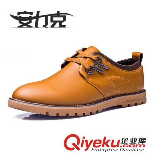 商務(wù)休閑類(lèi) 2014廠家直銷(xiāo)秋新款商務(wù)休閑男鞋低幫時(shí)尚平底鞋正裝鞋PU