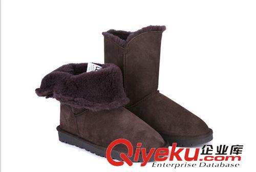 跑步鞋 2014新款中筒女靴保暖棉靴U5803雪地靴皮毛一體厚底搭扣單扣靴子