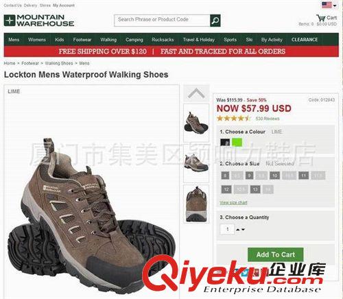 登山鞋 外貿mountainwarehouse男子專業(yè)戶外登山鞋全防水反毛皮男徒步鞋