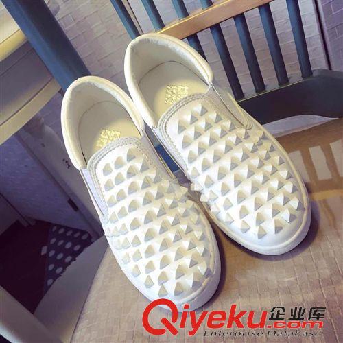 休閑鞋 廠家直銷一件代發(fā)夏季新款女鞋 歐美時(shí)尚柳釘松糕厚底休閑單鞋