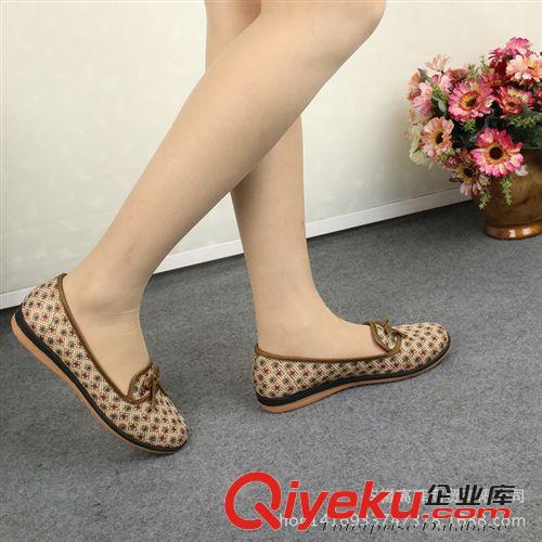單鞋 古云軒春夏新品單鞋女式 圓點棉布多色防臭吸汗布鞋原始圖片2