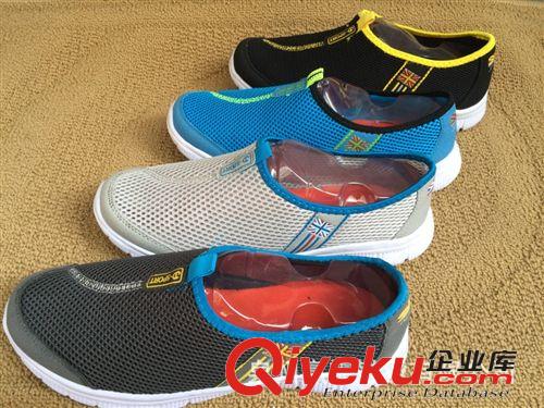 透氣鞋專區(qū) 2015新款夏季男士網(wǎng)鞋 網(wǎng)面透氣休閑 一腳蹬原始圖片3