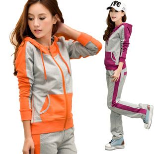 春秋,運(yùn)動(dòng)套裝,女款 秋裝新品 連帽運(yùn)動(dòng)衣 女士運(yùn)動(dòng)裝 長袖衛(wèi)衣運(yùn)動(dòng)服 春季運(yùn)動(dòng)套裝原始圖片2