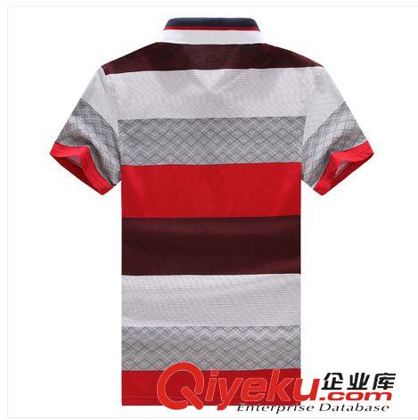 外貿(mào)大碼襯衫t恤 包郵華強(qiáng)商貿(mào)夏季男士短袖T恤條紋寬松加肥加大肥佬胖子短袖T恤