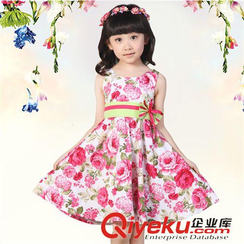 夏季裙子 2015夏裝新款兒童連衣裙純棉碎花韓版女童連衣裙中大童背心裙子原始圖片3
