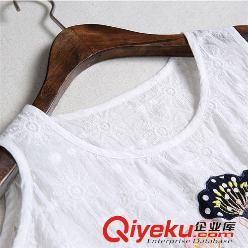 孕婦裝 2015新款孕婦裝性感露肩夏季短袖刺繡連衣裙子短裙大碼氣質修身原始圖片2
