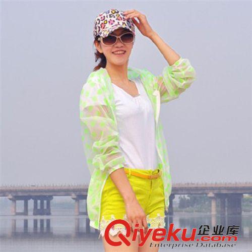 【防曬衣】 新款長袖連帽防曬衣女 薄外套彩色圓點(diǎn)防曬衣 防曬服廠家直銷原始圖片3