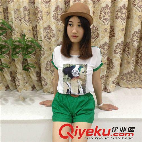 【女士套裝連體褲】 2014夏裝新款韓版女裝 韓范 名媛修身氣質休閑套裝女時尚