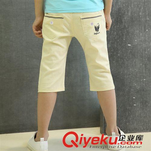 男童 2015時尚褲角翻邊七分童褲潮 一件代發(fā) 男童中dtmm休閑褲夏